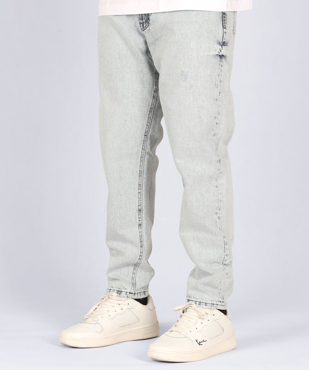         آبی یخی شلوار جین مام فیت 0310  - تصویر 3