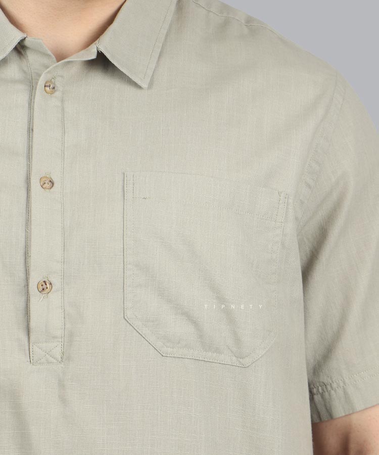                                                 زیتونی سفید دارچینی پیراهن لش 5147  - تصویر 6