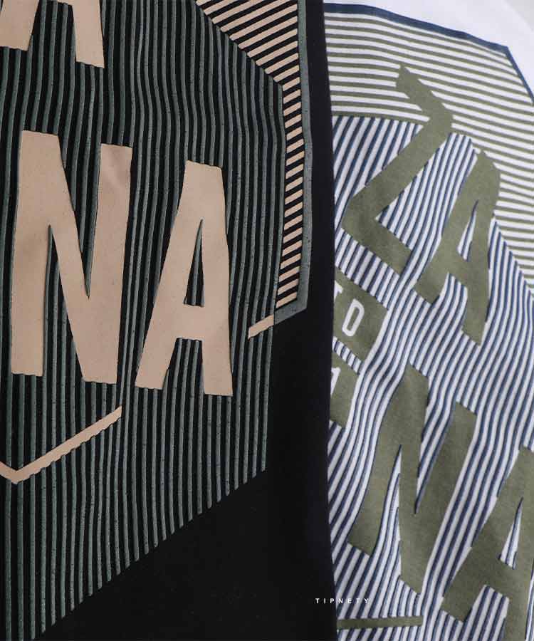                                           یاسی سفید مشکی تیشرت چاپی 1097  - تصویر 3