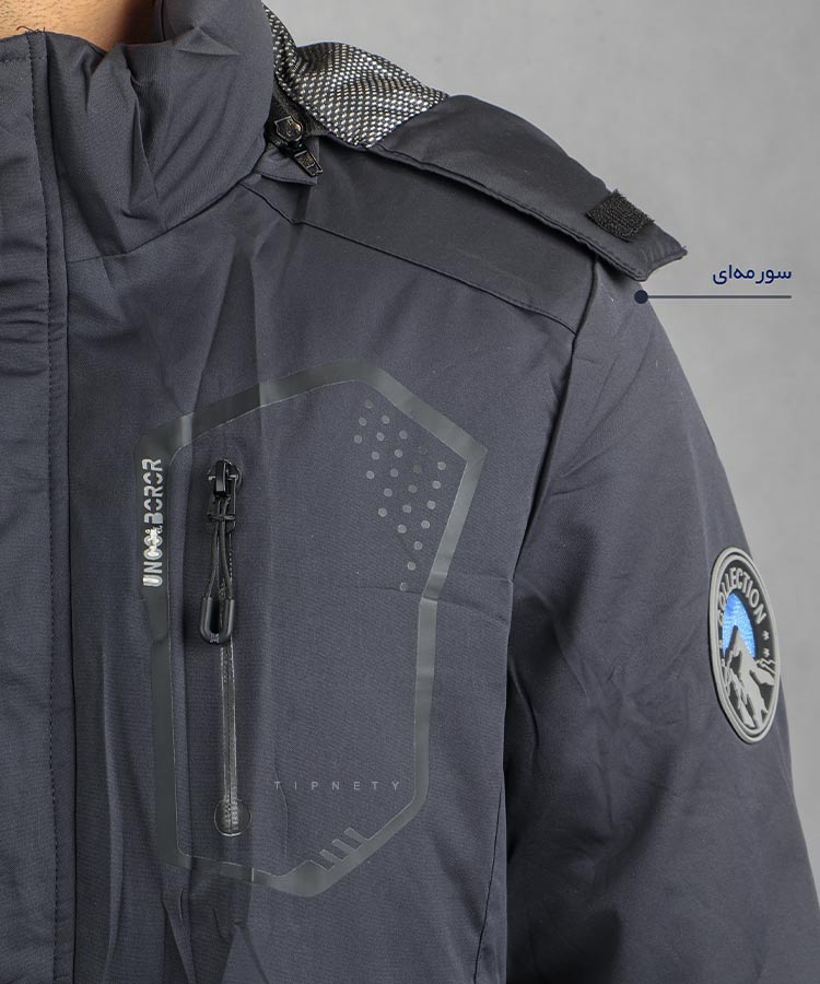                                                                                                                                   زرد سورمه ای مشکی سبز زمستانه کاپشن 3012  - تصویر 5