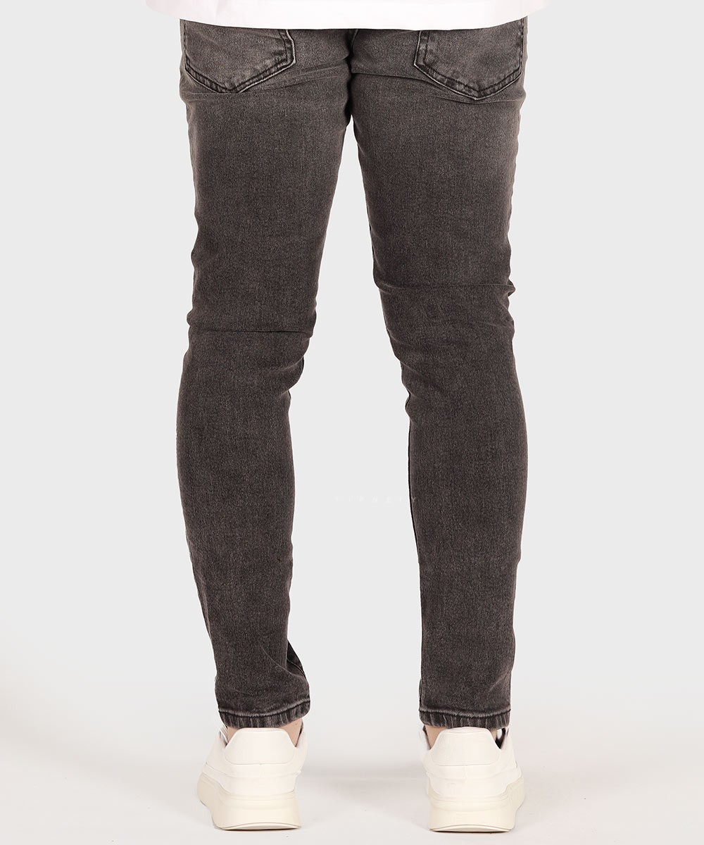   تیره           تیره           تیره طوسی ذغالی دودی شلوار جین اسکینی 1085  - تصویر 7