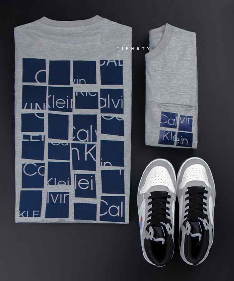                                                                                   سفید ملانژ مشکی تیشرت چاپی 1968  - تصویر 4