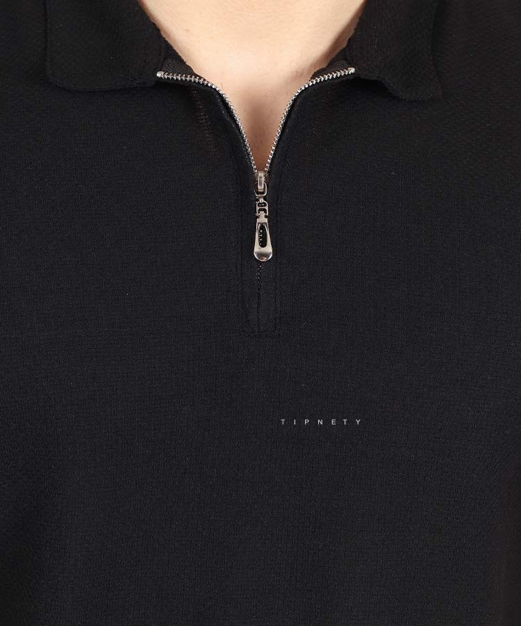                 مشکی تیشرت یقه دار 3237  - تصویر 4