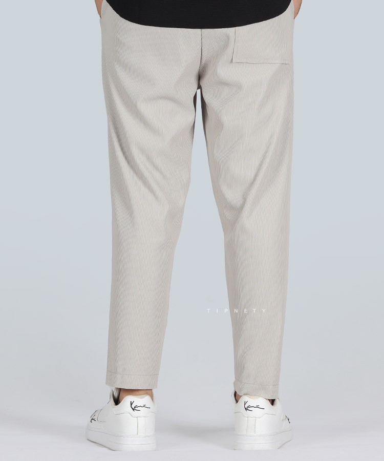                                                                                                                                                                                                       کرم کله غازی طوسی مشکی سفید شلوار پارچه ای لینن 1469  - تصویر 13