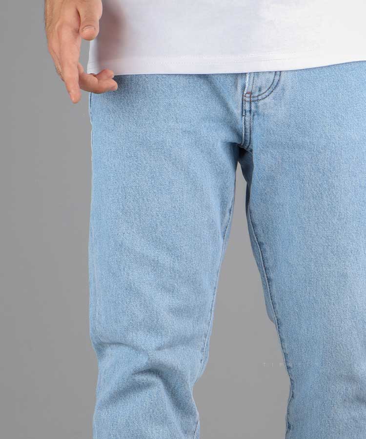         آبی روشن شلوار جین مام فیت 0117  - تصویر 3