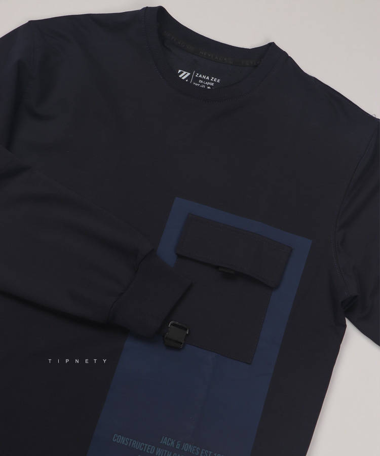 تیشرت مردانه آستین بلند طرح دار 1896