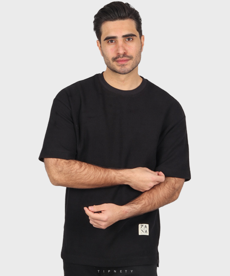                                                                                                                                                                         مشکی شیری آبی روشن سبز کرم تیشرت لش 1586  - تصویر 2