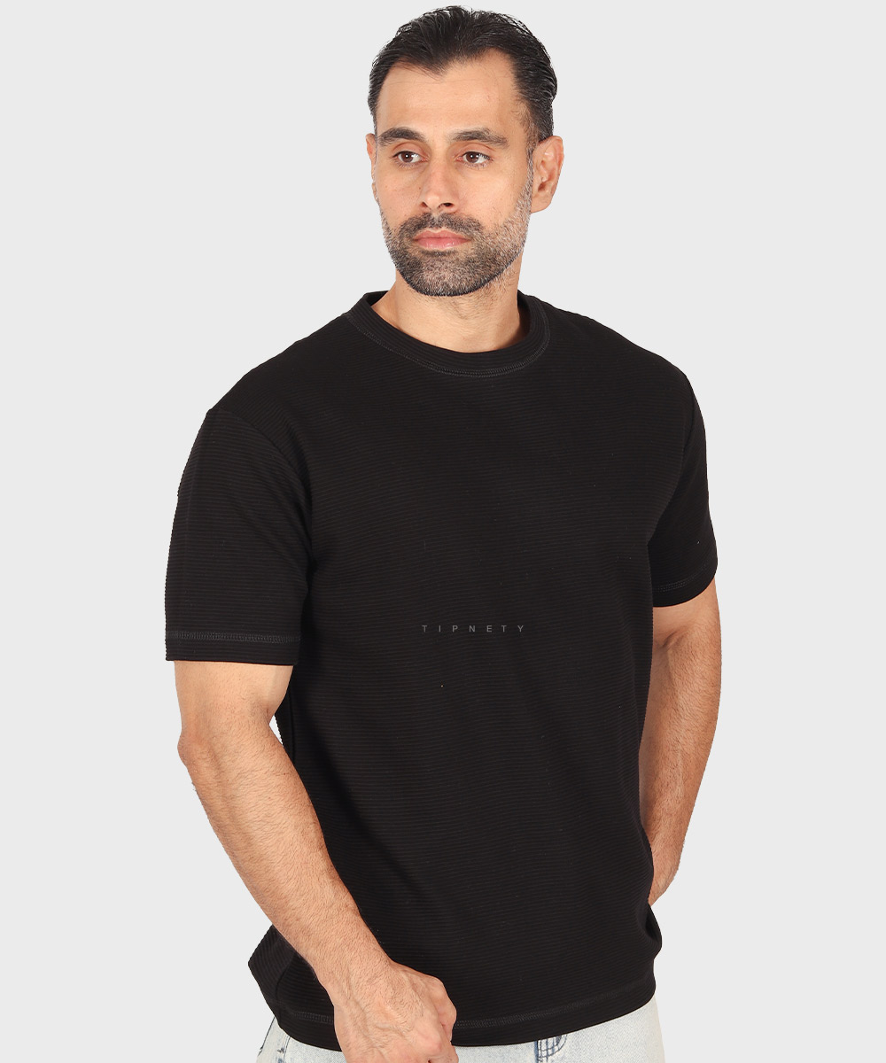 تیشرت لش ساده مشکی و سفید 1718