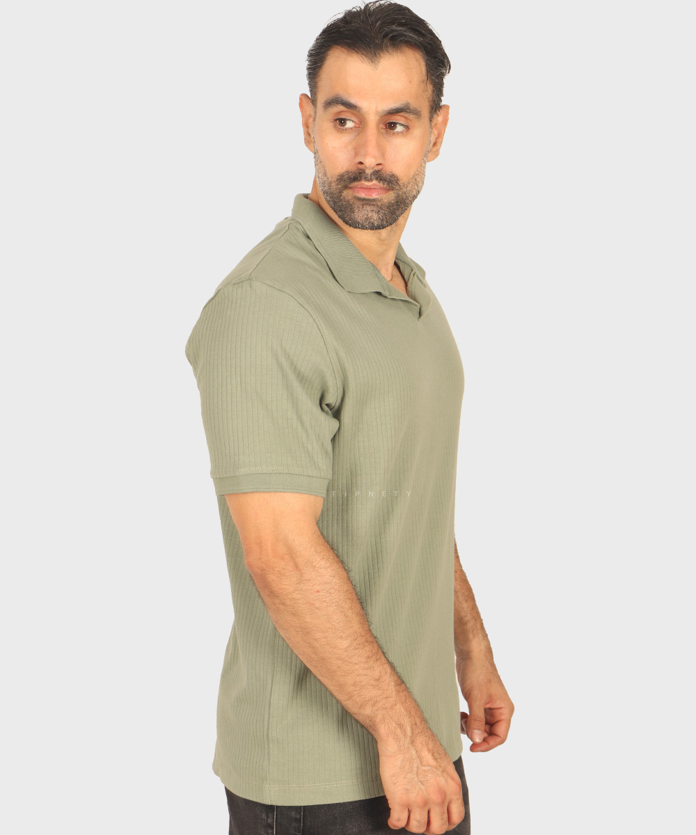                                     سورمه ای صدری آجری آبی روشن مشکی خاکی یشمی کرم تیشرت یقه دار 1756  - تصویر 22