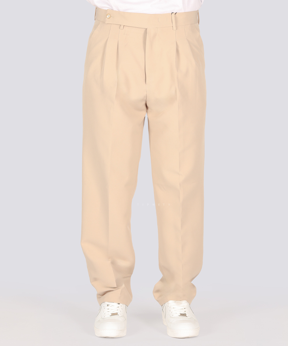 مشکی کرم استخوانی سبز طوسی شلوار پارچه ای مام استایل 2940  - تصویر 4