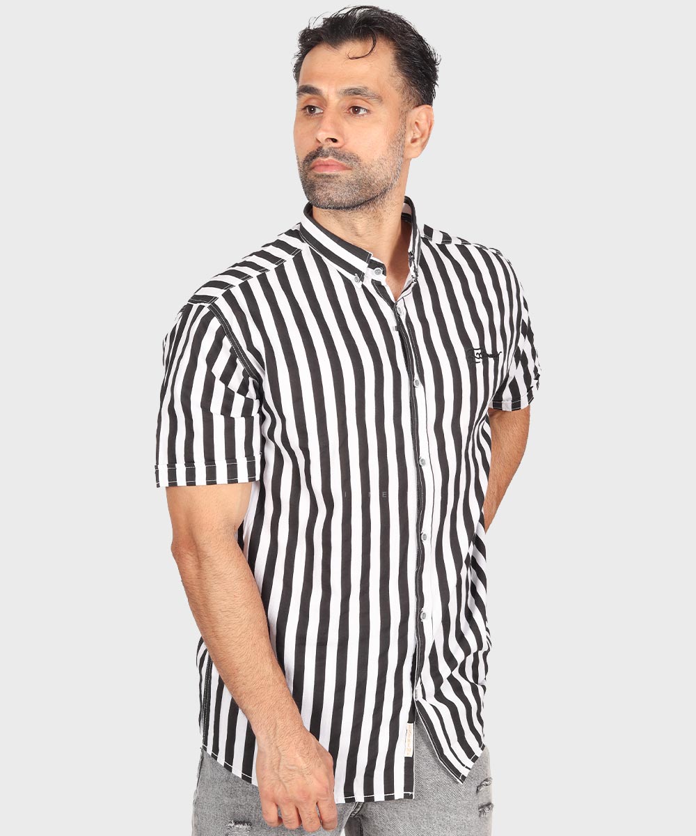                                                             آبی مشکی سورمه ای صدری خردلی پیراهن آستین کوتاه فیت 0418  - تصویر 6