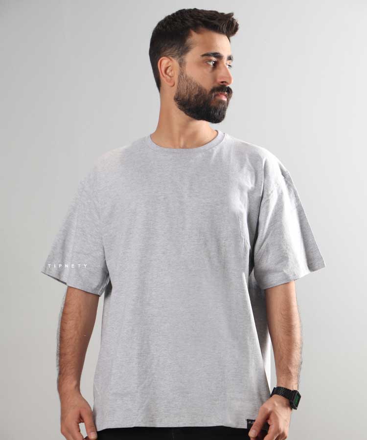                                                                                                                                                                                                     سفید طوسی سبز نارنجی مشکی تیشرت لش 5531  - تصویر 3