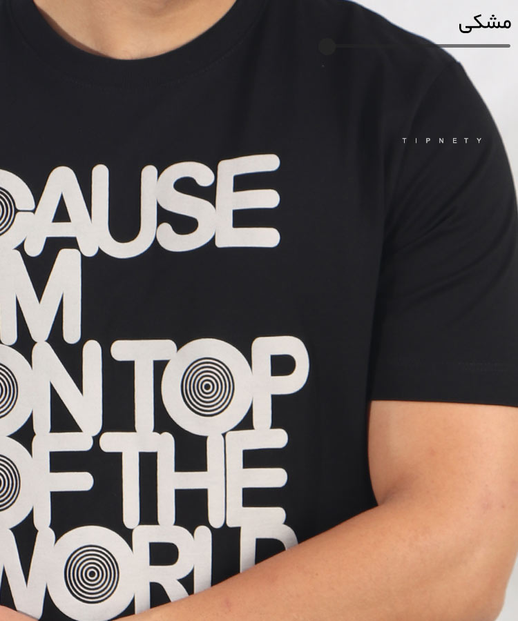                                                                                                                                   خردلی دودی مشکی کرم تیشرت چاپی 1374  - تصویر 7