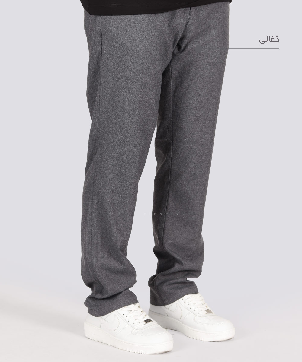                                     ذغالی کرم تیره صدری زیتونی طوسی تیره شلوار پارچه ای اسلش 0140  - تصویر 8