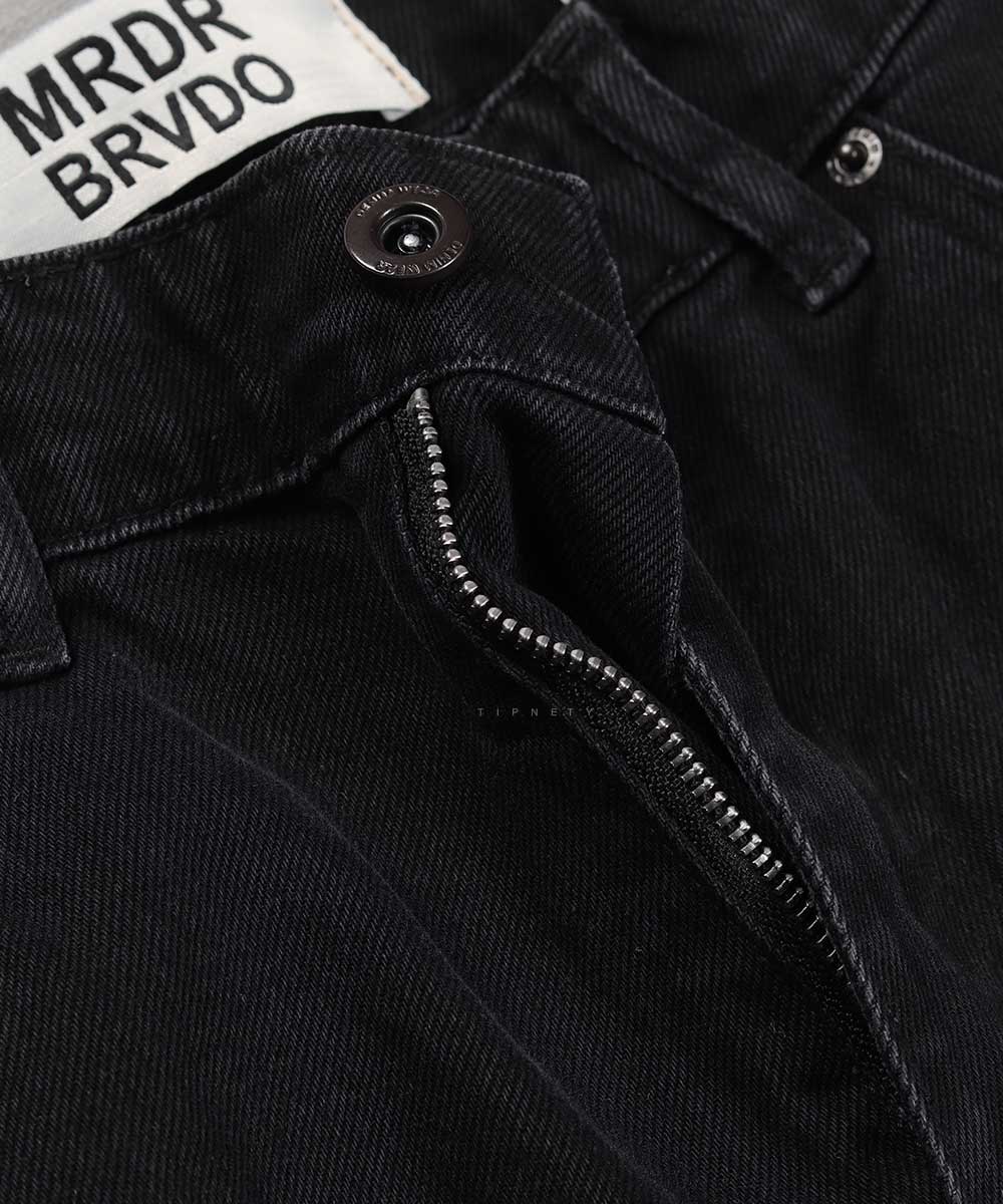     ذغالی شلوار جین بگ استایل 0116  - تصویر 4