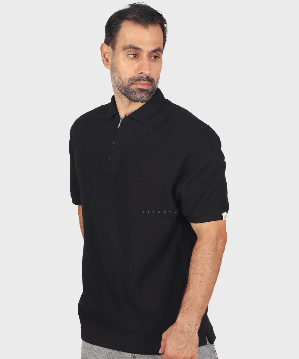             صدری مشکی کرم سورمه ای شیری تیشرت یقه دار 4208  - تصویر 26