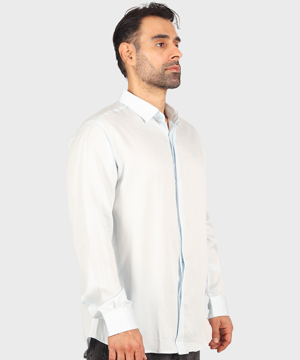                                                 مشکی سورمه ای صدری کرم آبی روشن پیراهن آستین بلند فیت 0372  - تصویر 10