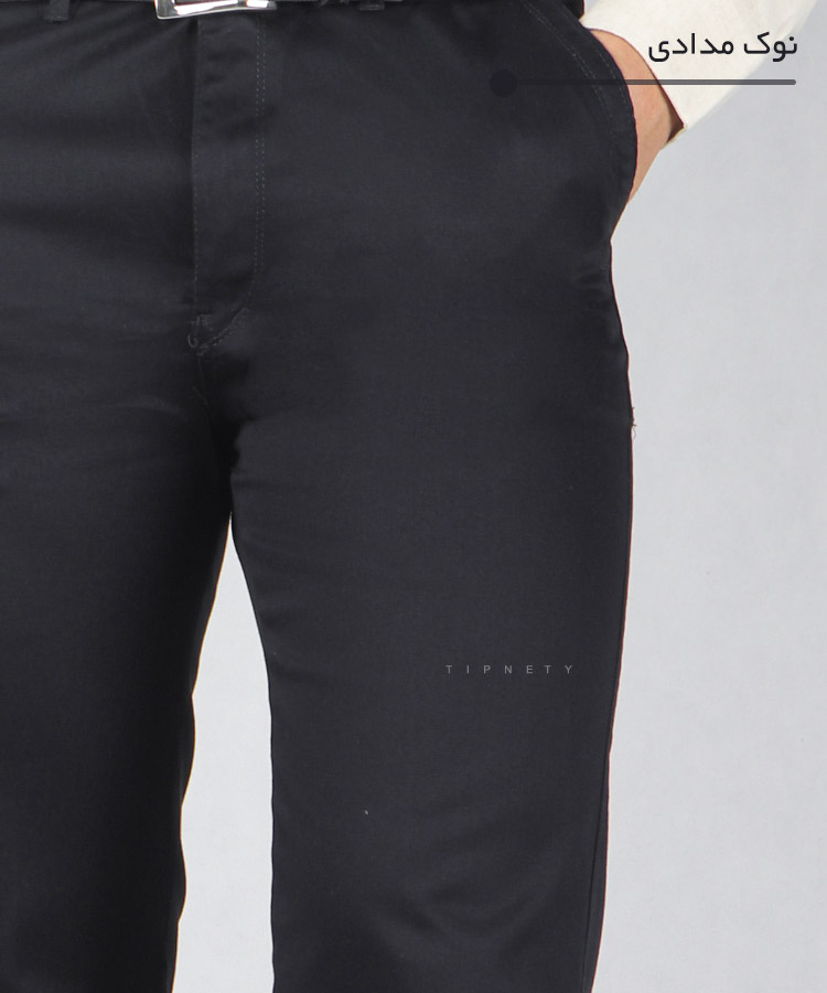 شلوار کتان مردانه راسته ساده 0244