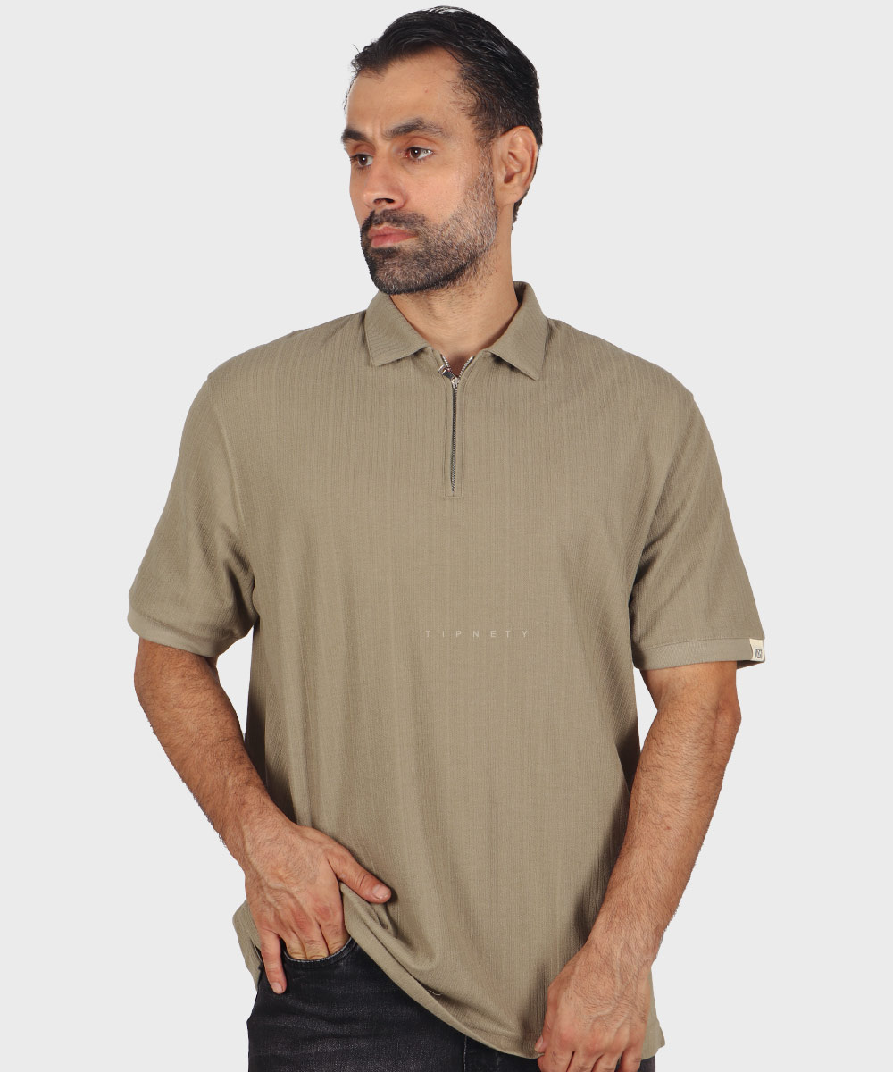             صدری مشکی کرم سورمه ای شیری تیشرت یقه دار 4208  - تصویر 3