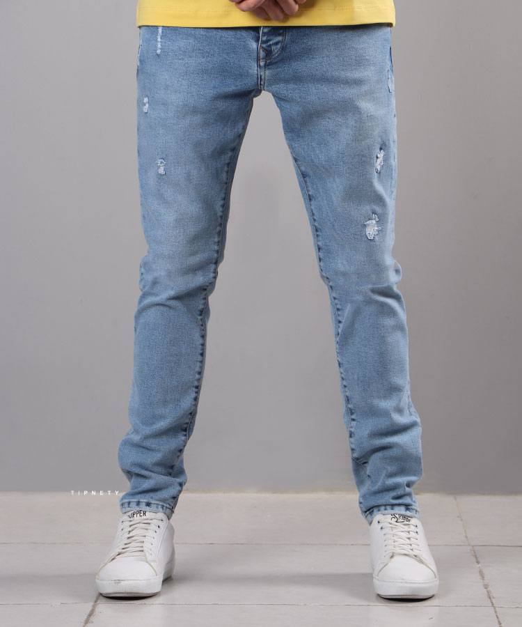 شلوار جین اسکینی مردانه ساده 3577