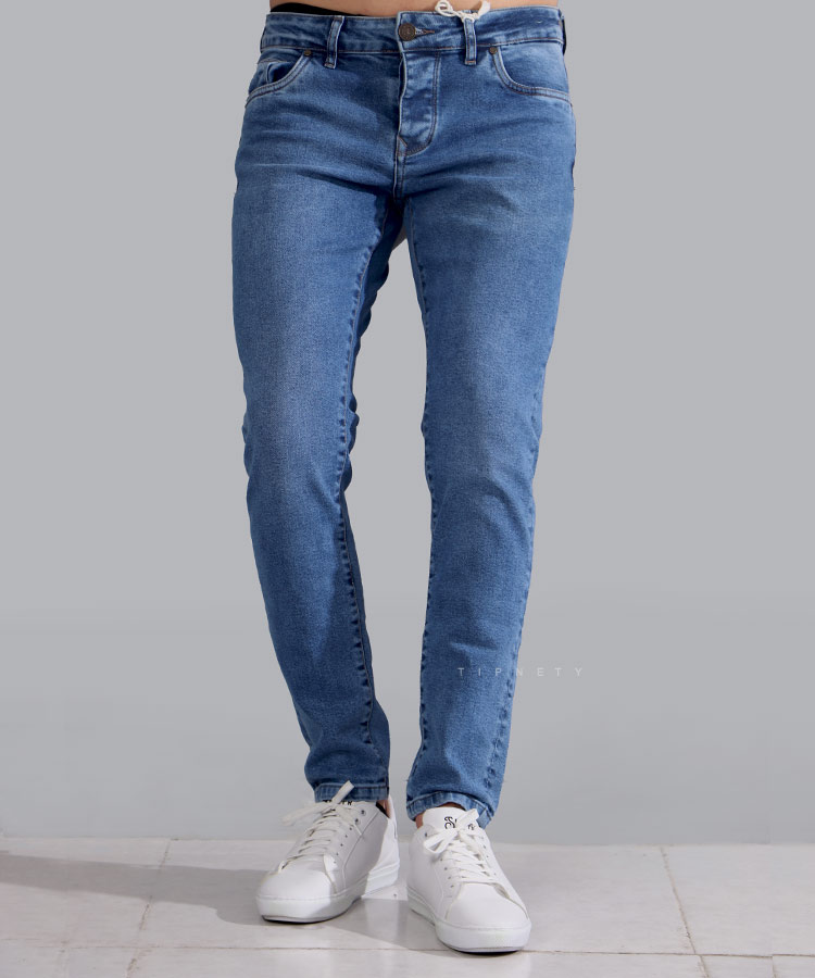 شلوار جین اسکینی مردانه ساده 3626