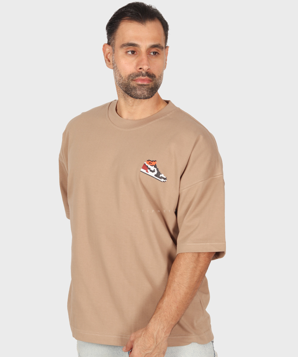 صورتی آبی روشن خاکی سفید تیشرت لش 6210  - تصویر 3