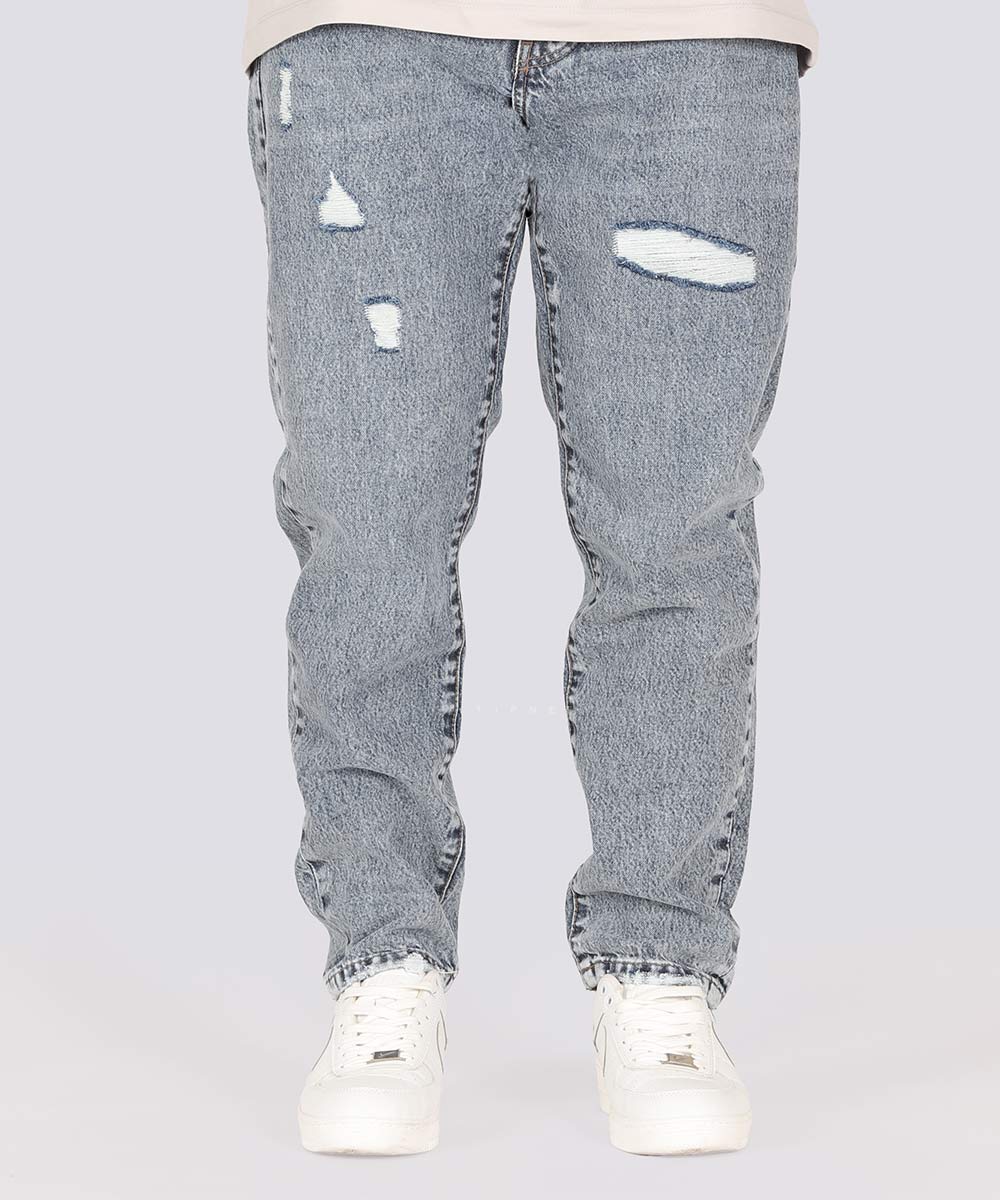 شلوار جین مام فیت مردانه زاپ دار 4907