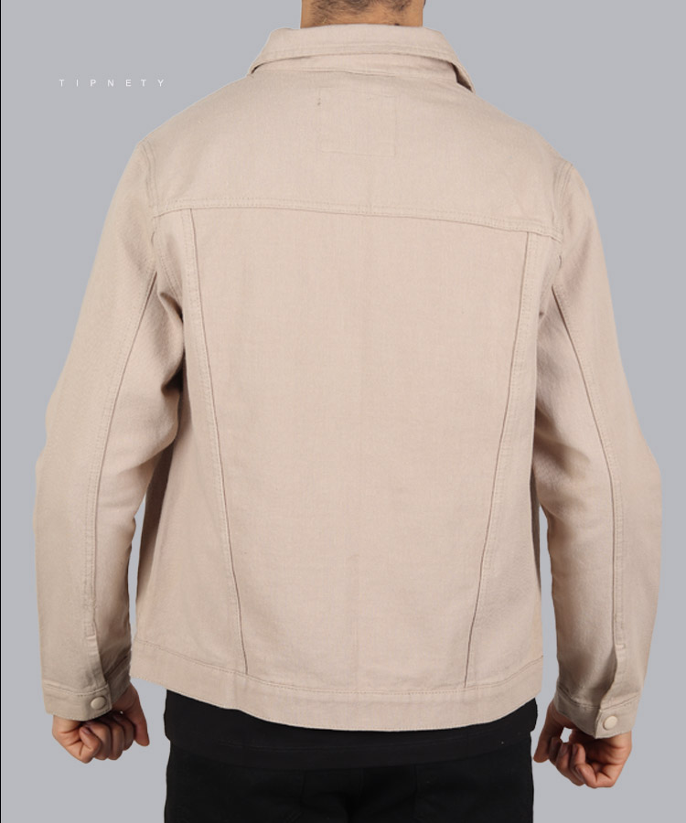                                               سفید کرم زمستانه کت جین 5830  - تصویر 9