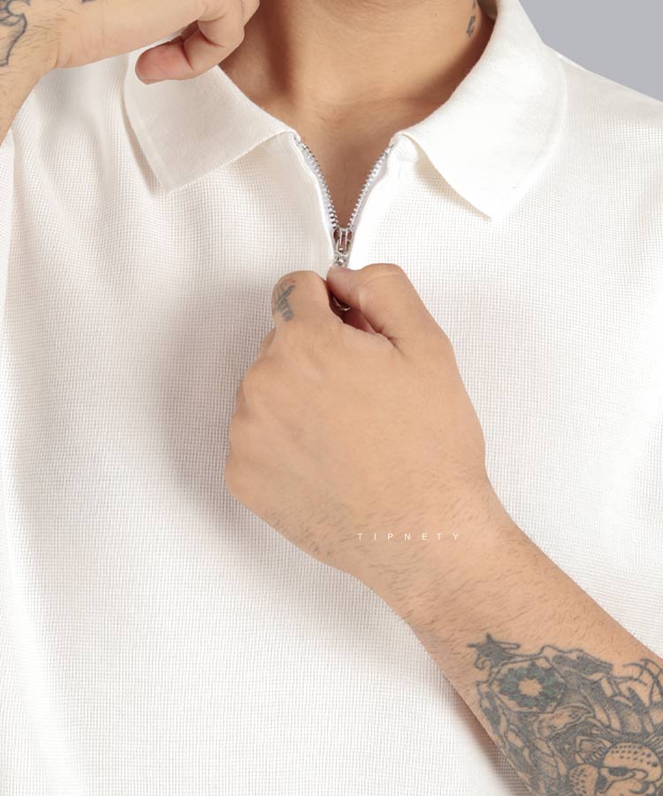                                                                                 قهوه ای کرم سفید تیشرت یقه دار 3222  - تصویر 8