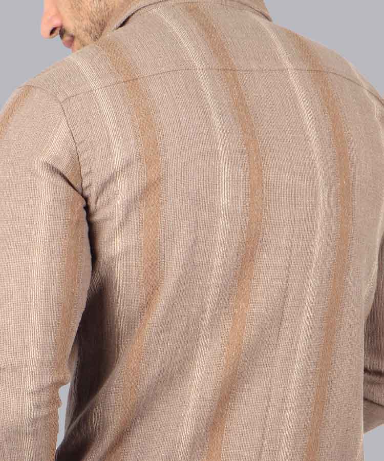                                                                                                       خاکی شکلاتی طوسی نسکافه ای سورمه ای پیراهن آستین بلند فیت 0126  - تصویر 5