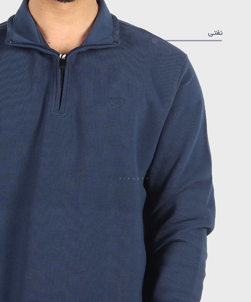                 قهوه ای نفتی آبی روشن مشکی شکلاتی کرم صدری پاییزه پلیور 8016  - تصویر 5