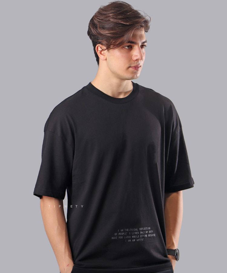 تیشرت لش مشکی طرح جوکر 1118