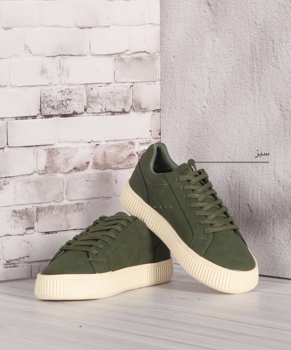           سفید شکلاتی سبز طوسی تیره کفش کژوال 0091  - تصویر 10