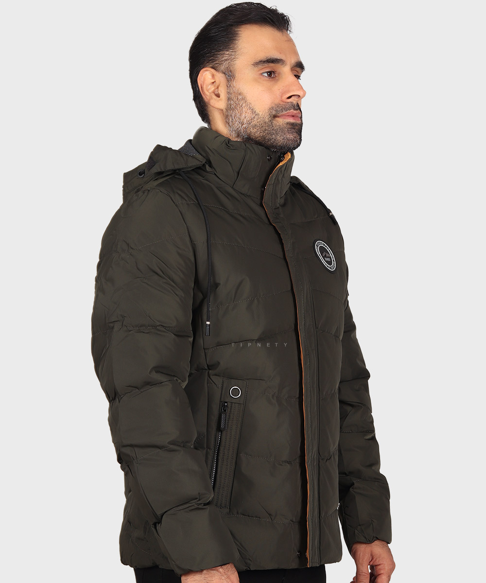                 سورمه ای سبز مشکی زمستانه کاپشن 7059  - تصویر 21