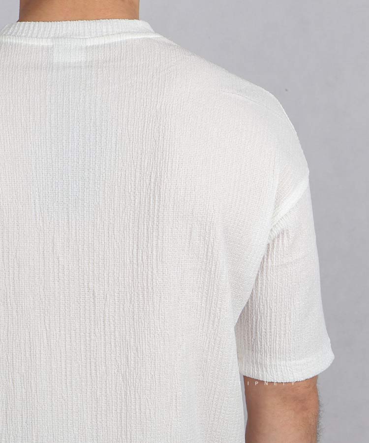                                           مشکی سفید تیشرت لش 1758  - تصویر 4