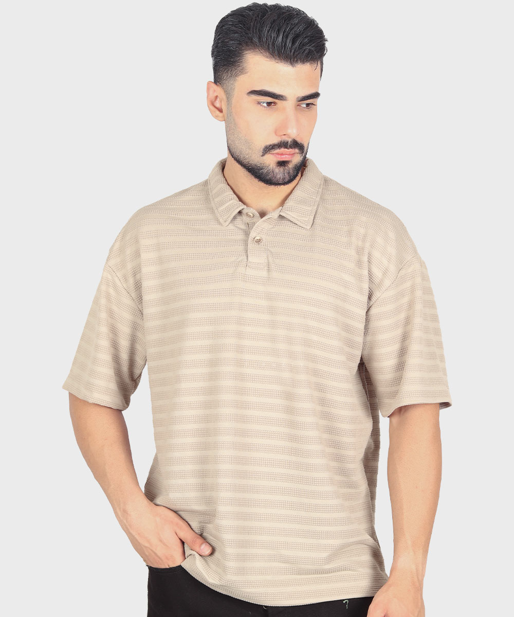                                                             طوسی کرم مشکی شیری تیشرت لش 1644  - تصویر 3