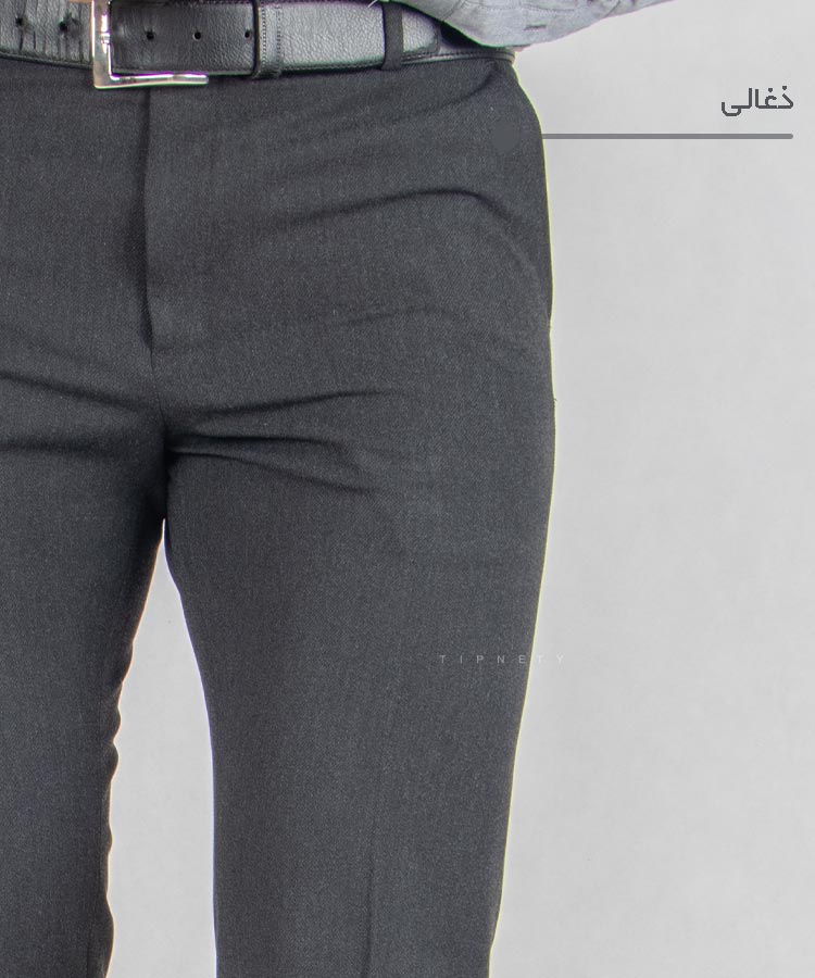                                                                                                                                     ذغالی سورمه ای طوسی روشن طوسی تیره مشکی شلوار پارچه ای راسته 0121  - تصویر 3