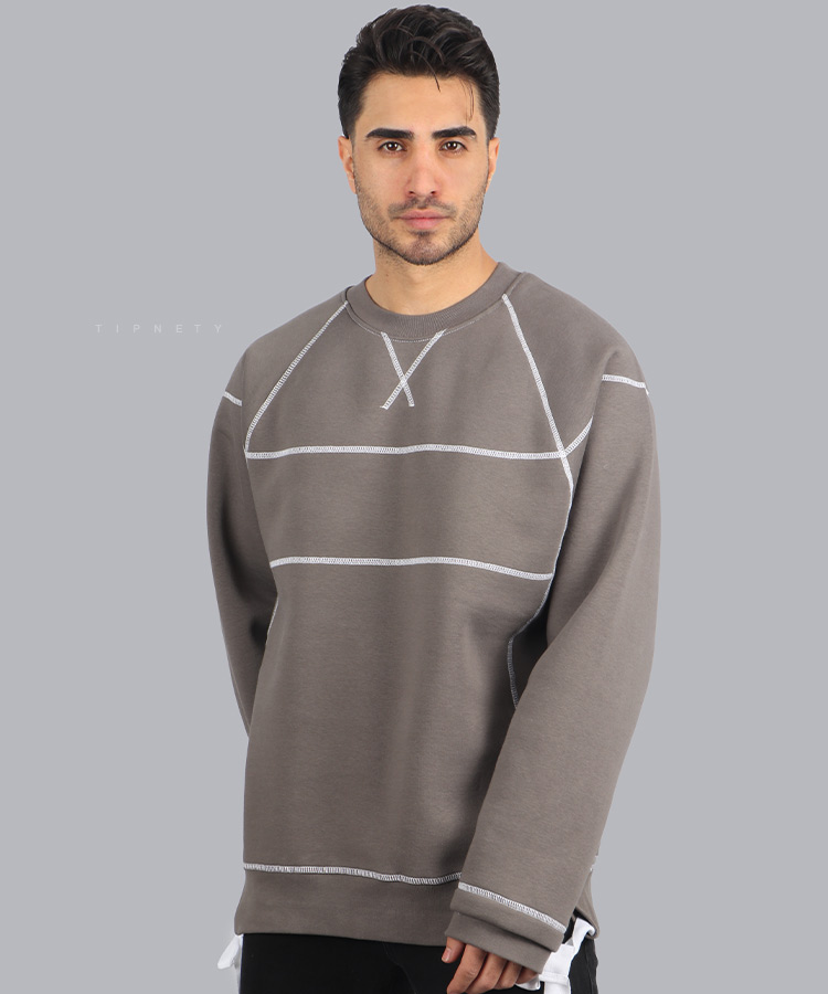                                                                                                       سفید دودی پاییزه پلیور 3498  - تصویر 3