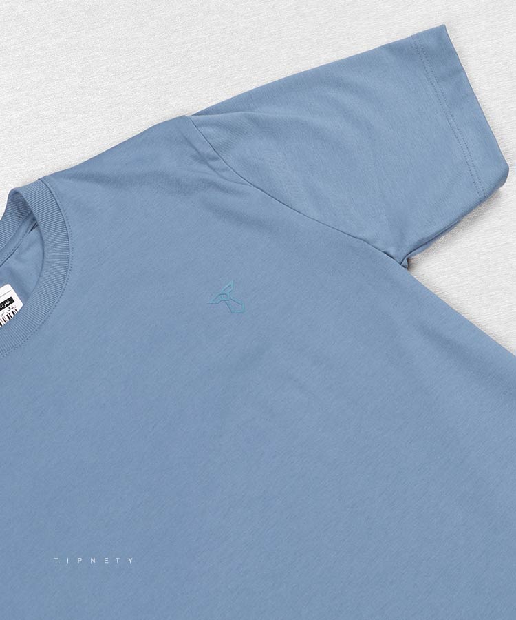 تیشرت ساده آبی مردانه برند تیپ نتی 9169