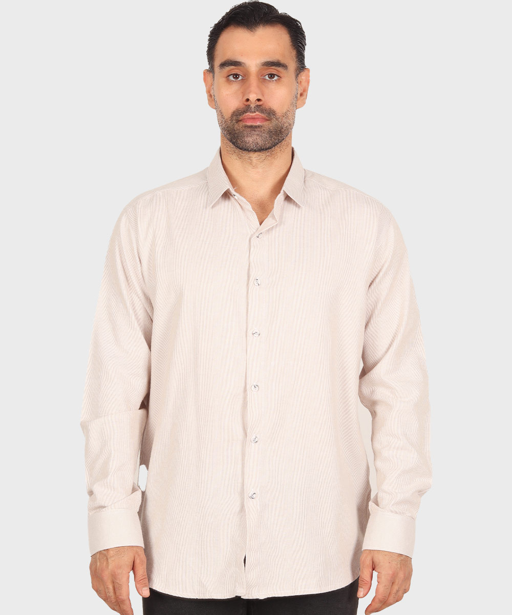 پیراهن مردانه آستین بلند بافت کبریتی 0251