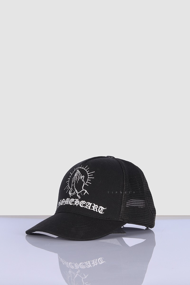 کلاه کپ کتان طرحدار و پشت توری 3014