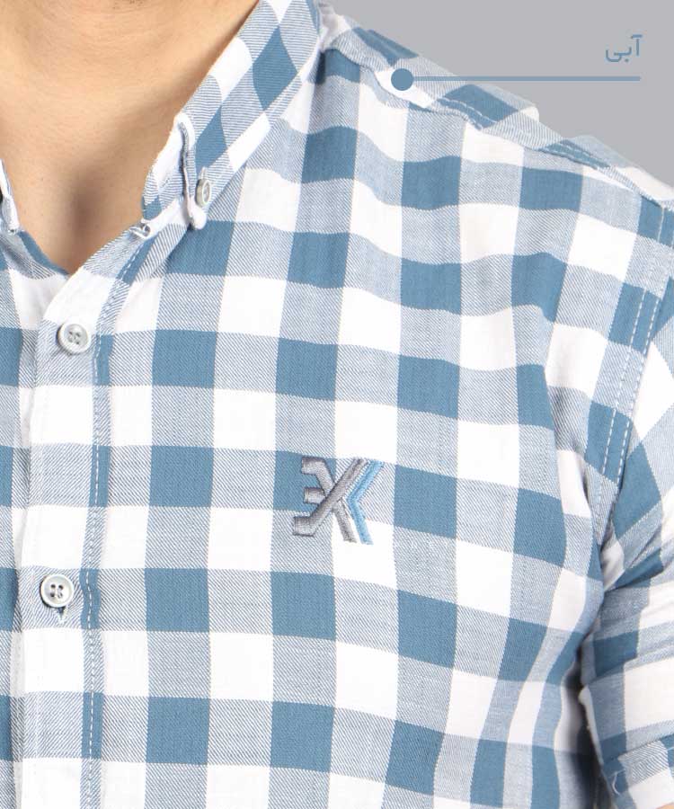                     روشن     آبی کرم قرمز   روشن طوسی     پیراهن آستین کوتاه فیت 4203  - تصویر 3