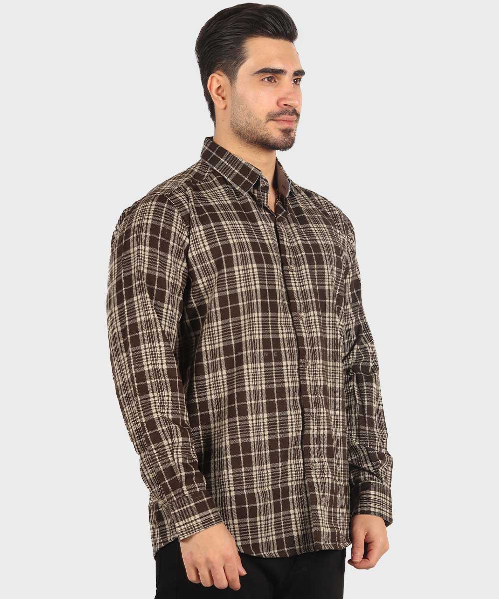     قهوه ای پاییزه پیراهن 0180  - تصویر 4