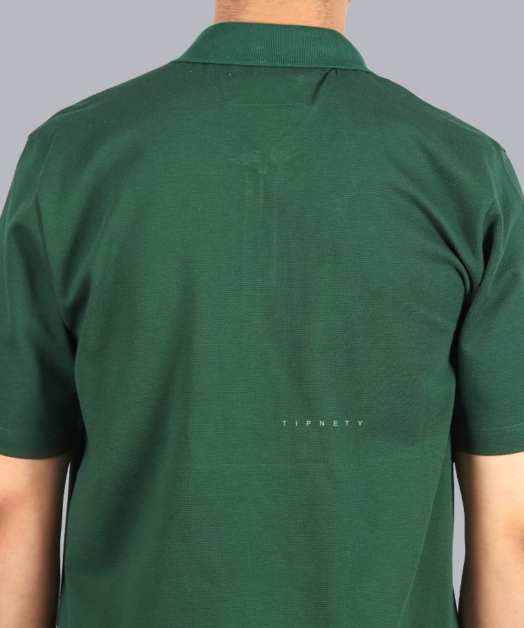                                                                                                 سبز ملانژ سورمه ای سفید مشکی تیشرت یقه دار 0563  - تصویر 13