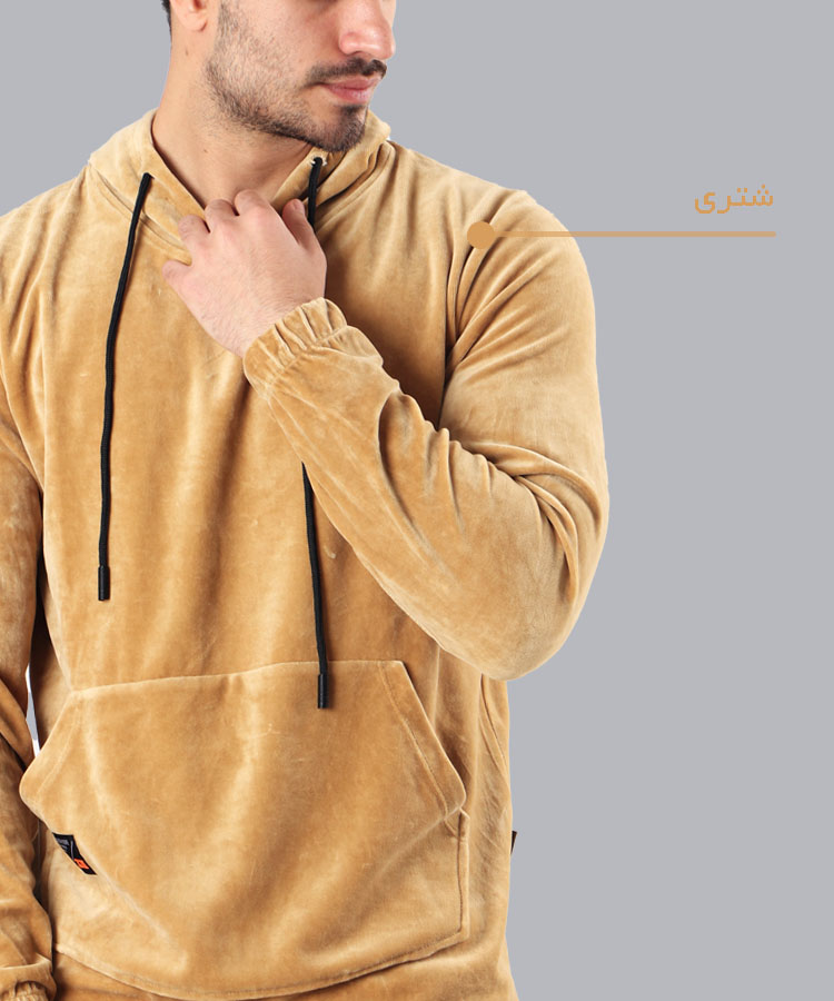                                                                                                                                                                                                                                                                 طوسی روشن زیتونی یشمی بنفش شتری خاکی آبی پاییزه هودی 5112  - تصویر 5