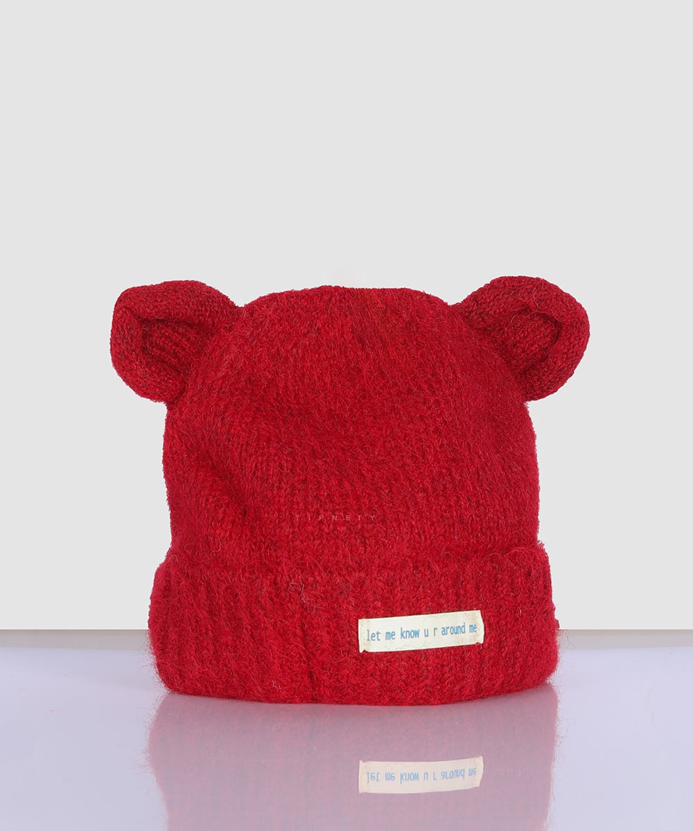 مشکی طوسی قرمز قهوه ای کرم شیری کلاه زمستانی 2057  - تصویر 4