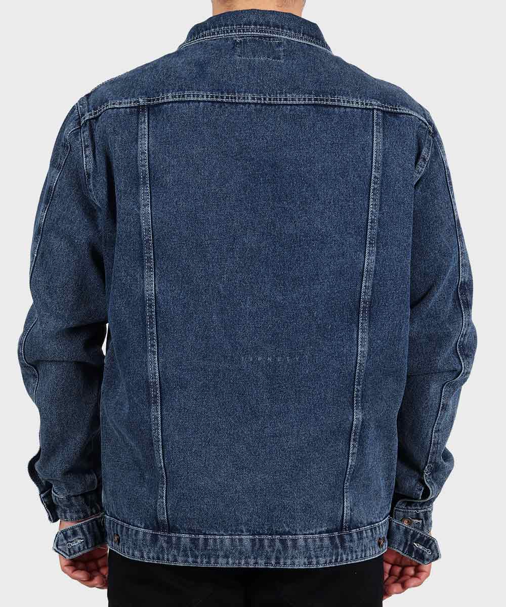                 آبی تیره زمستانه کت جین 0211  - تصویر 5