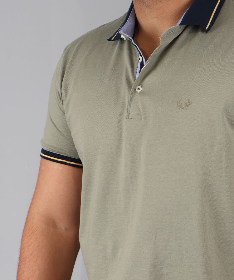 تیشرت یقه دار صدری مردانه 8119