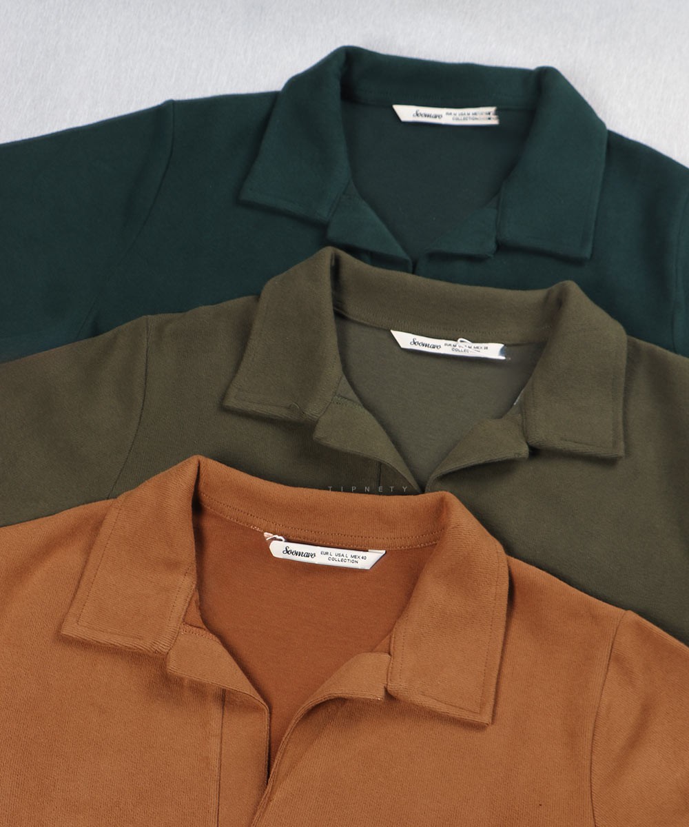 پلیور مردانه یقه باز و ساده ۱۵۰۸