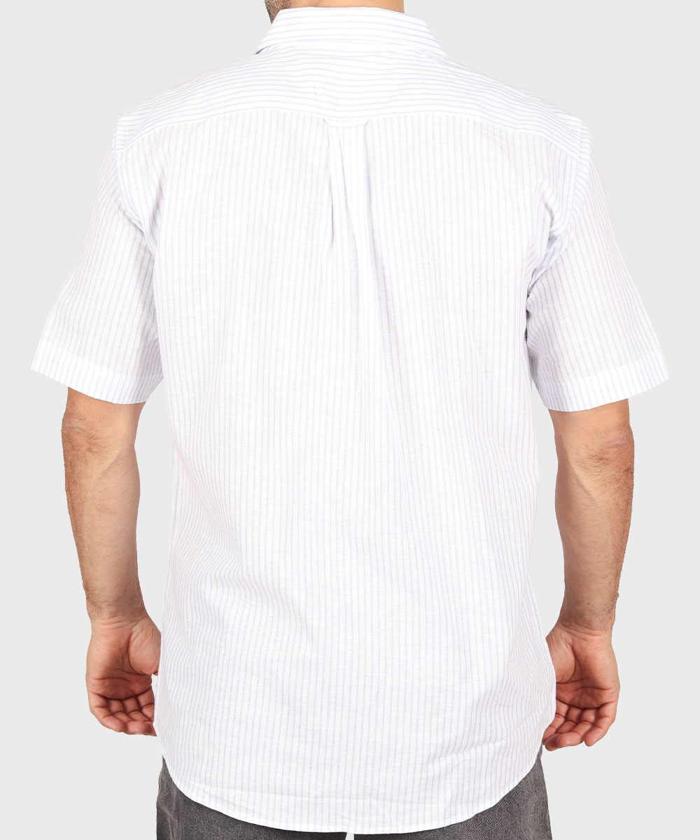             طوسی تیره آبی روشن پیراهن آستین کوتاه کلاسیک 1382  - تصویر 8